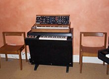 Sundae Club's Mellotron and MiniMoog. Nice